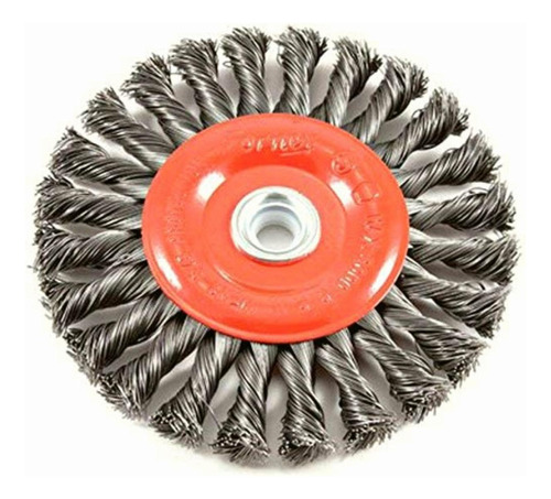 Wire Wheel Brush, Twist Knot Crimped With 1/2-inch