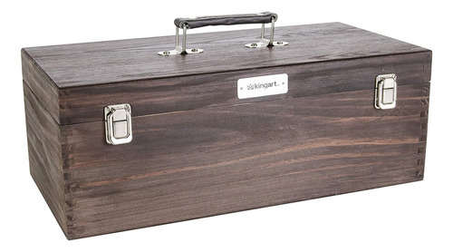 Caja De Almacenamiento Portátil De Madera Con Cajón Para Her