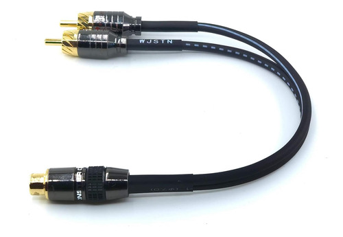 Wjstn Rca Splitter 1 Hembra 2 Adaptador Rca Y Subwoofer Mach