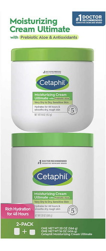  Cetaphil Crema Moisturizing 2 Pack 1 Frasco De 566gr / 453gr