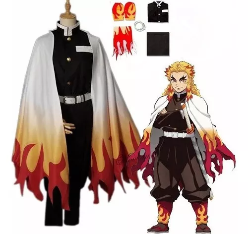 Cosplay Uniforme Demon Slayer 3 Peças - Kimetsu No Yaiba