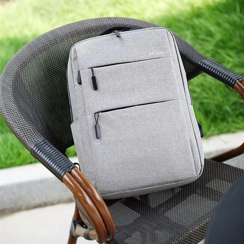 Mochila Ejecutiva Impermeable Para Macbook Premium Com Usb