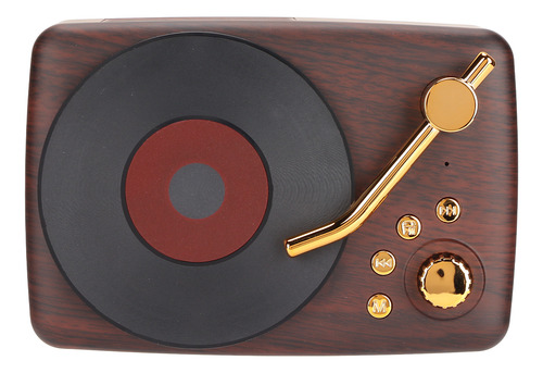 Bocina Estéreo Con Carga Usb, Diseño De Tocadiscos Retro, Ta