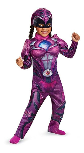 Disguise Power Ranger Movie Deluxe Costume, Pink 2t S P