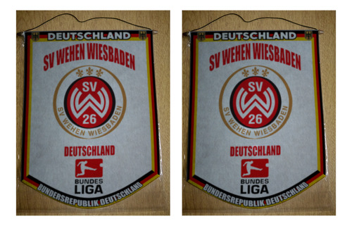 Banderin Grande 40cm Alemania Sv Wehen Wiesbaden