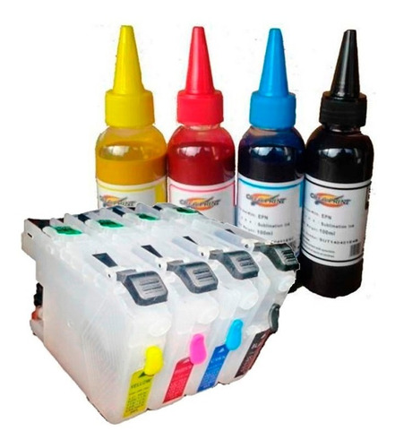 Cartuchos Recargables Para Brother Dcp-j100 J105 Mfc-j200