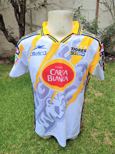 Jersey Tigres Uanl Retro Gris Visita 1997