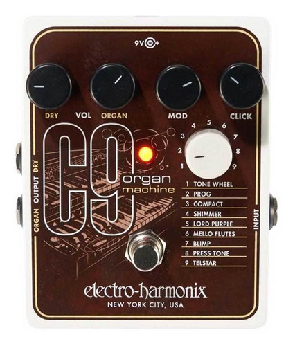 Simulador de pedales de máquina de órgano Electro Harmonix C9