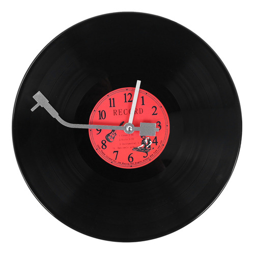 Reloj De Pared Ultrasilencioso Con Disco De Vinilo Con Perso