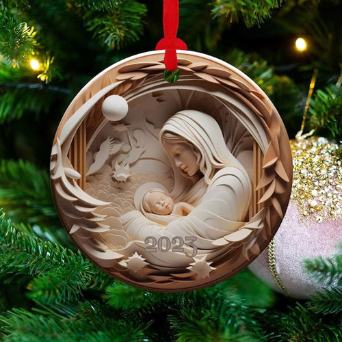 Enfeite De Natal 2023, Decoração De Natal, Presente De Natal