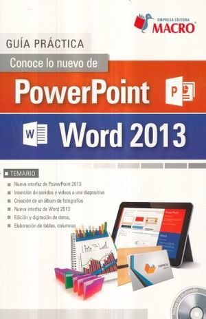 Libro Conoce Lo Nuevo De Powerpoint Y Word 2013 Nuevo