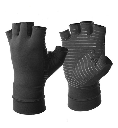 A 2 Pares Guantes De Cobre Guantes De Compresión For