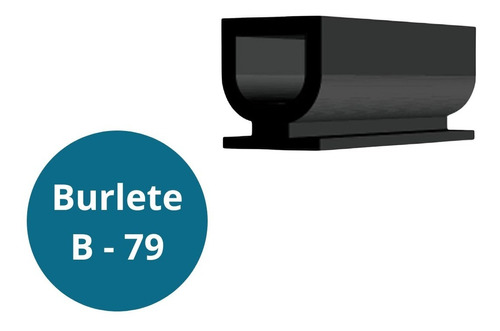 Burlete Doble Contacto B79 Interior Puerta Ventana - 100mts 