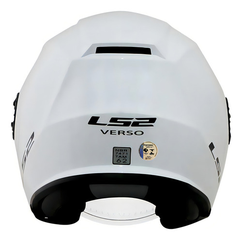 Capacete Ls2 Of570 Verso Branco Tamanho Do Capacete 60 Cor Branco