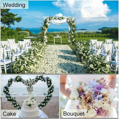 Hi, 50 Peças De Rosas Artificiais Para Decoração De Festa