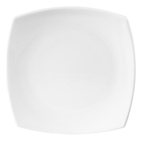 Set De 4 Plato Principal Porcelana Cuadrado 27 Cm