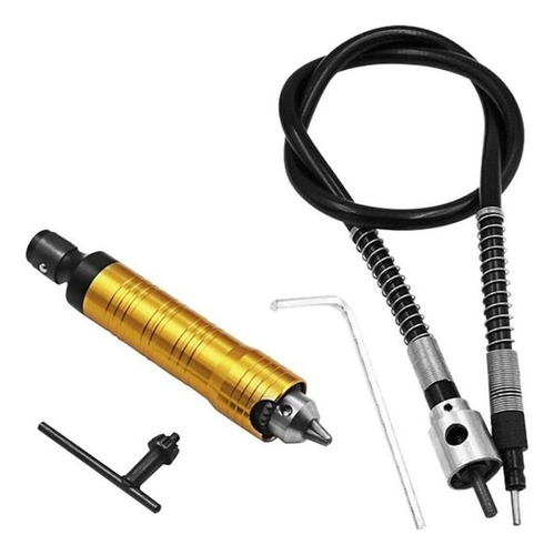 0.3-6.5mm Amoladora Eje Flexible Para Taladro Eléctrico Gira