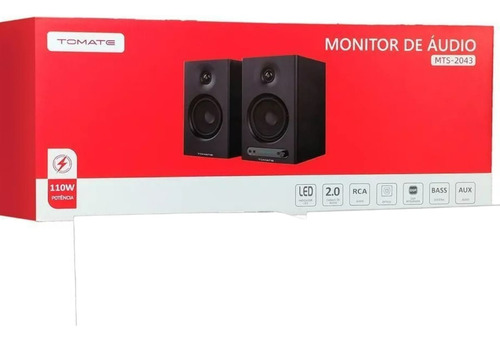 Monitor De Áudio Profissional Caixa De Som 110w Bivolt