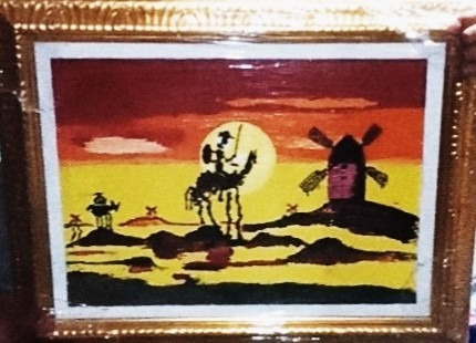 Pintura Al Óleo Don Quijote 