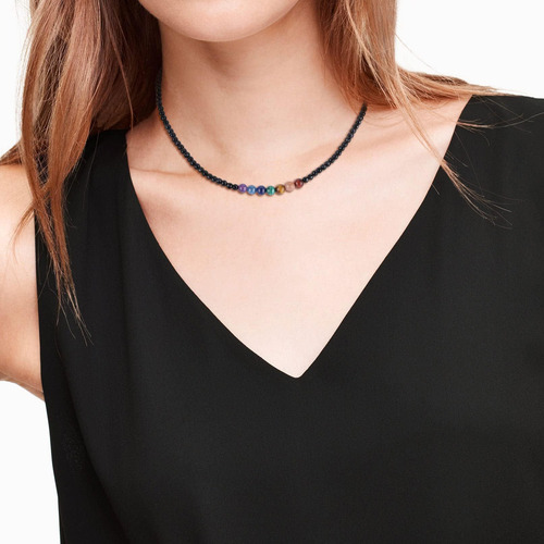 Amorwing Collar De Gargantilla Con Cuentas De Piedras Semipr