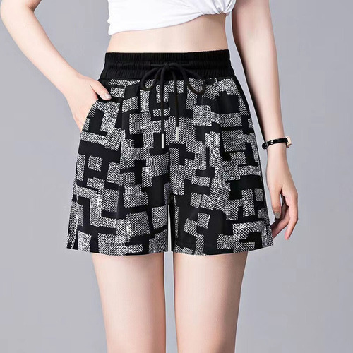 M Pantalones Cortos De Seda Helada De Hot Pants Cool Coal