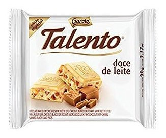 Imagen 1 de 3 de Barras De Chocolate - Garoto - Talento - Dulce De Leche - 3.