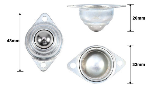 2*rodillo Bolas Rodamiento Transferencia Universal 5 Piezas