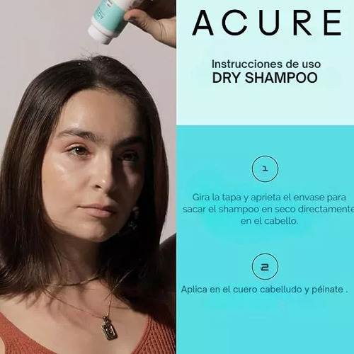 Acure | Shampoo En Seco | Dry Shampoo | Para Cabello Oscuro