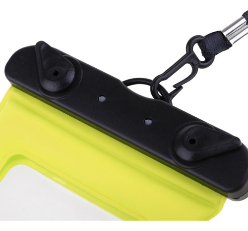 2 Bolsa Móvil Impermeable Universal Para Teléfono Amarillo