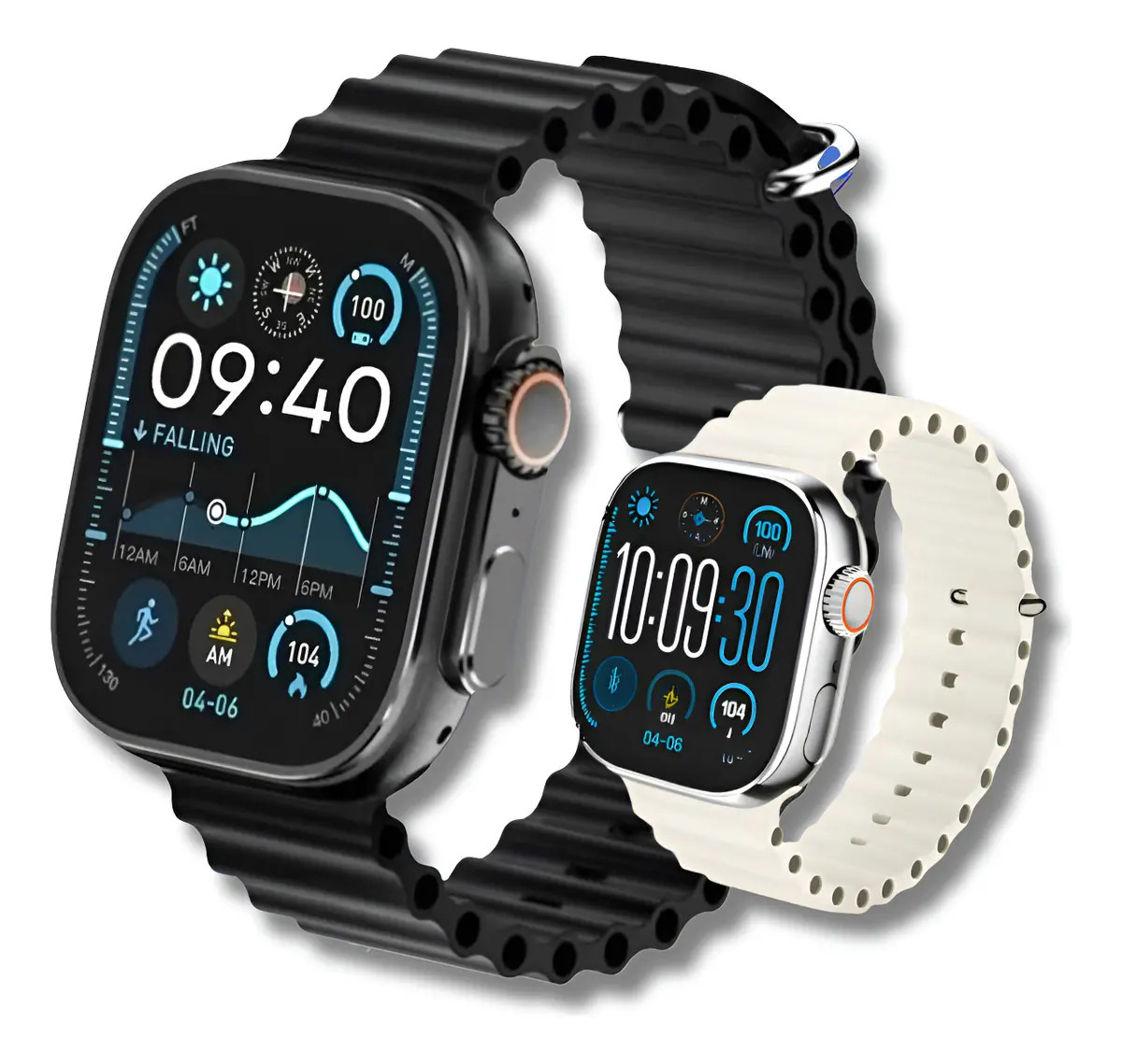 Smartwatch Microwear Ultra 4 Pro Series 10, com GPS, NFC e Tela de 2.2"