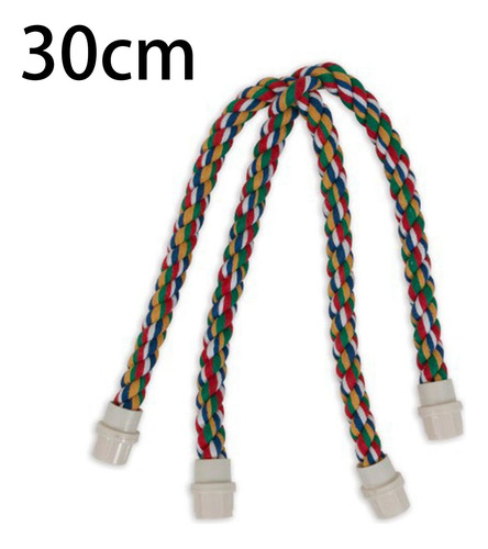 Perchas De Cuerda Coloridas Para Pájaros, Jaula Flexible