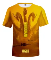 Comprar Godzilla King Of The Monsters Manga Corta Casual Moda Ropa