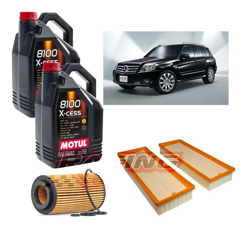 Kit Filtros Mercedes Glk 300 Motul 8100 Xcess 5w40 Mahle