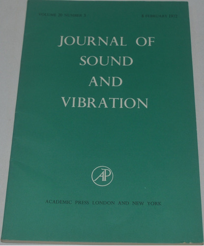 Journal Of Soud And Vibration Volume 20 Nº3  8februa1972 O15