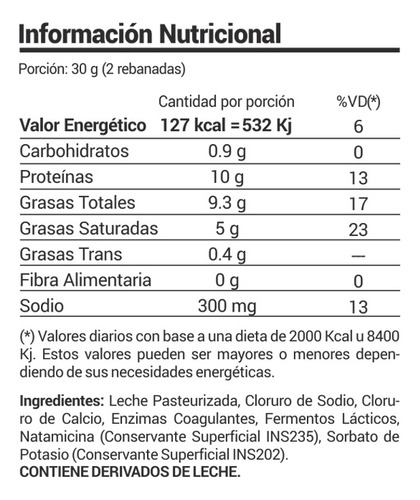 Queso Sardo Vaquero Sin Tacc. ( Estac. 4 Meses )