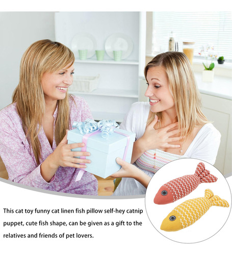 2 Juguetes Para Gatos Con Forma De Pez, Juguetes Interactivo