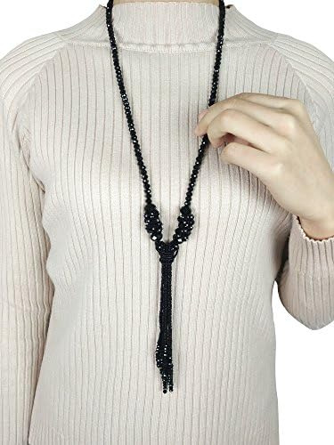 Baublestar Collar Largo Con Borlas Y Cuentas De Cristal De D