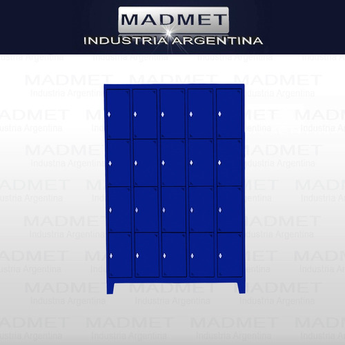 Locker Metálico 20 Prtas 52 Prof P/candado Colores Z/gratis