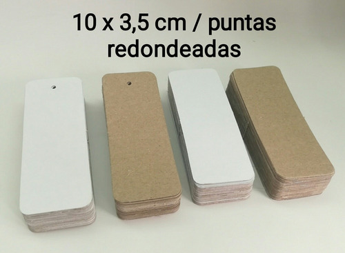 Etiquetas Colgantes Lisas Rectangulares Y Redondas X 500 Uni