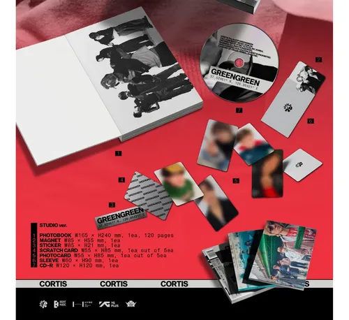 GREENGREEN CORTIS weverse ラキドロ ゴンホ ゴノ 건호 Cortis 2º Ep Álbum Original Greengreen Studio Ver. Completo