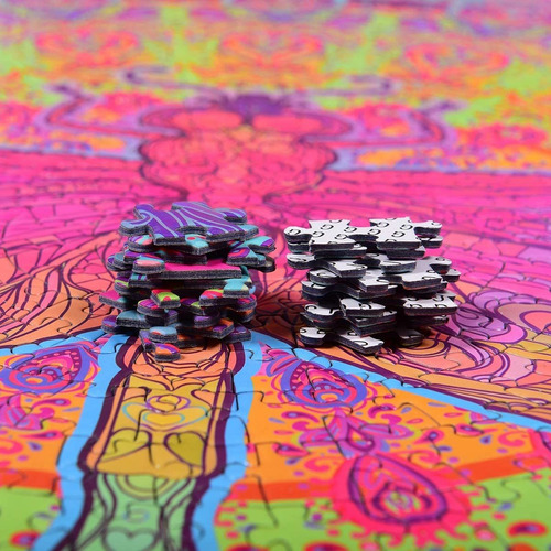 Bgraamiens Rompecabezas-zentangle Libélula-1000 Piezas Vivid