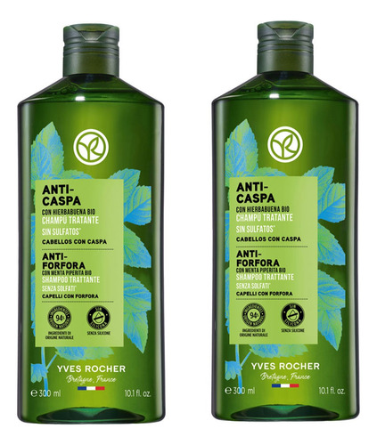 Set 2 Shampoo Anticaspa - Controla Y Elimina La Caspa
