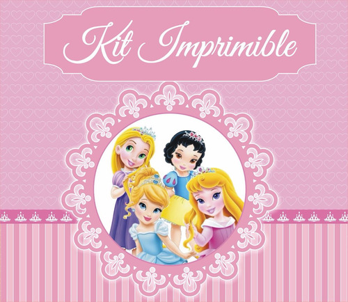 Princesas Niñas  Kit Imprimible Cumpleaños Personalizados