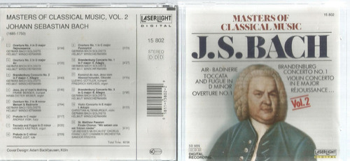 Cd Bach Masters Of Classical Music - Bonellihq Cx45 E19