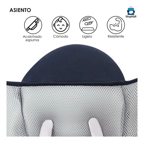Mochila Cangurera Portabebés Ergonómica Asiento (0-3 Años)