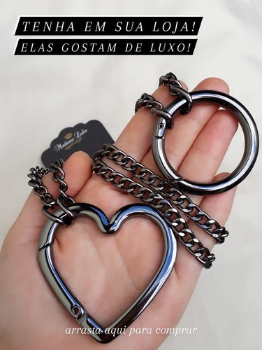 Imagem 9 de 10 de Conjunto Pingente De Letra Inicial Corrente E Brinco Coração