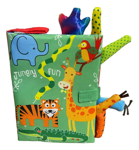 Libro Con Texturas De Animales De La Selva Para Bebés