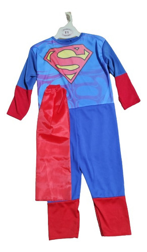 Disfraz Superman Con Capa Superhéroe