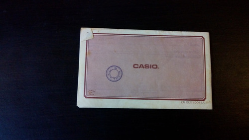 Manual De Instrucciones Reloj Casio 587/596 (Usado)