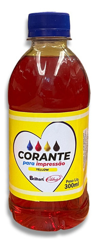 Tinta Comestível Para Impressora Papel Arroz 300ml Tinta Amarelo